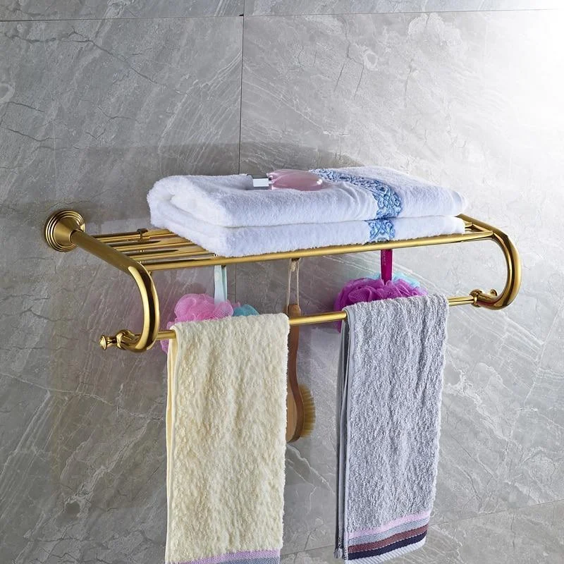 Retro Style Towel Shelf with Holder Bathroom Accessory -Bathlova