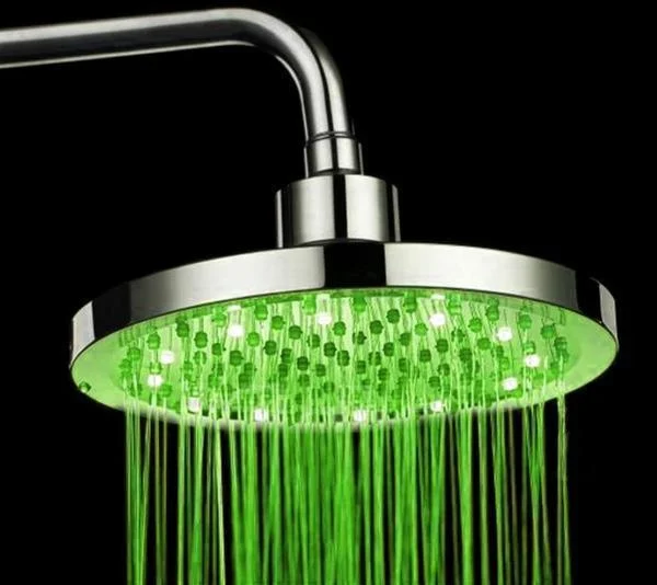 RGB Color LED Light Shower Head -Bathlova