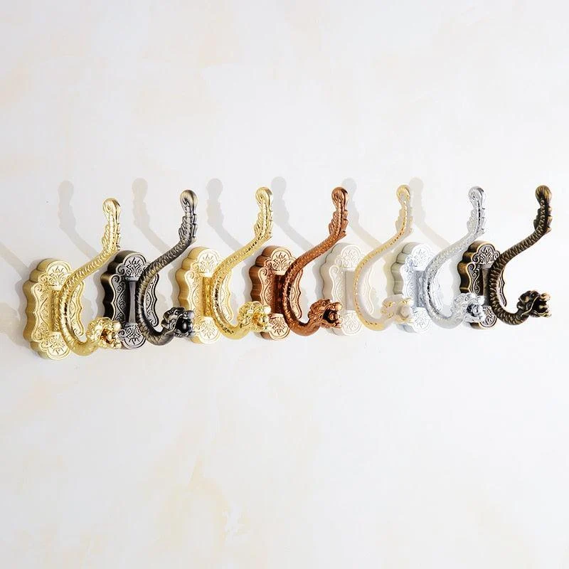 Robe Hooks Metal Towel Hanging Hook Holder Home Decorative For Towel -Bathlova