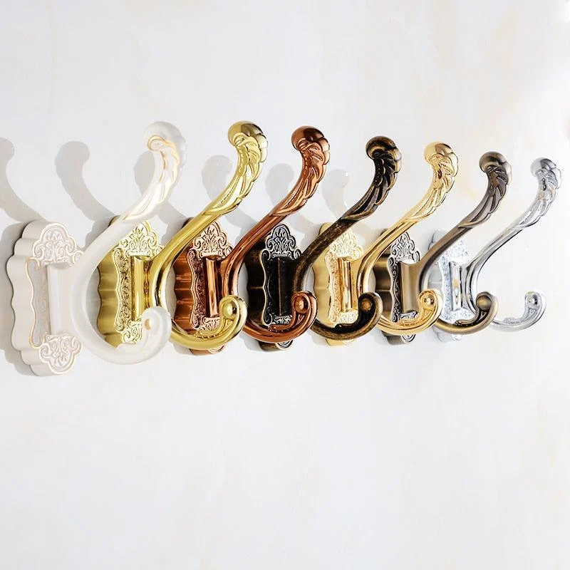 Robe Hooks Metal Towel Hanging Hook Holder Home Decorative For Towel -Bathlova