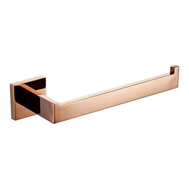 Rose Gold Bathroom Accessory Hardware Toilet Paper Holder Robe Hook -Bathlova