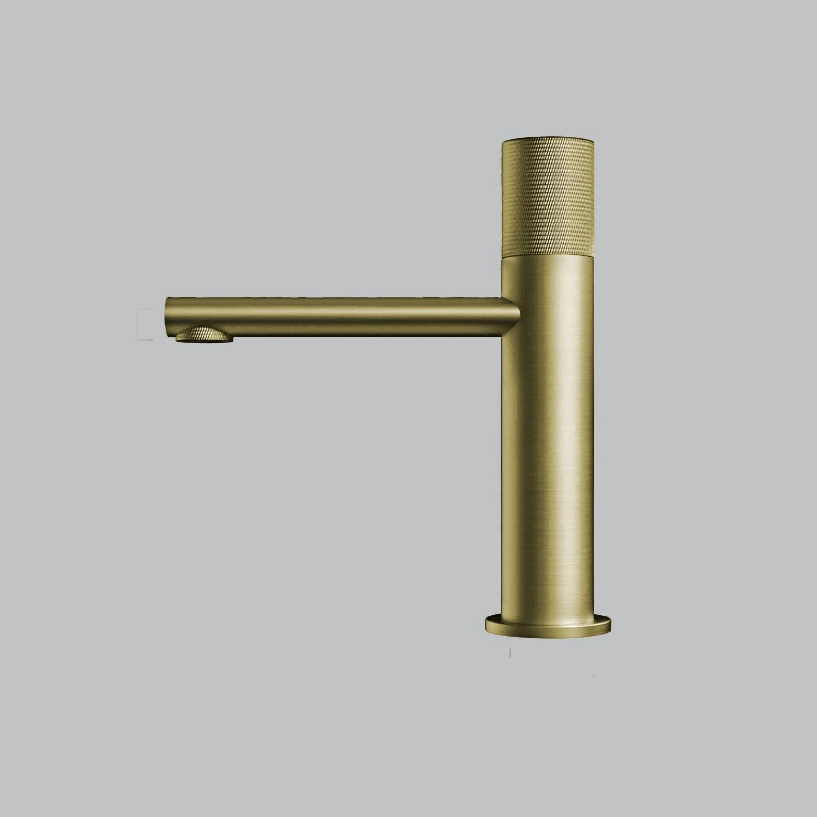 Rose Gold Brass Bathroom Tap Single Handle Dual Control Tap -Bathlova