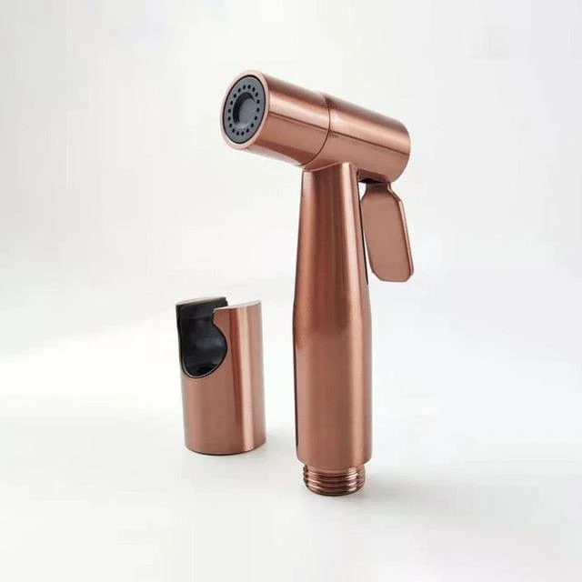 Rose Gold Douche Kit Hand Held Sprayer Stainless Steel Toilet Bidet -Bathlova