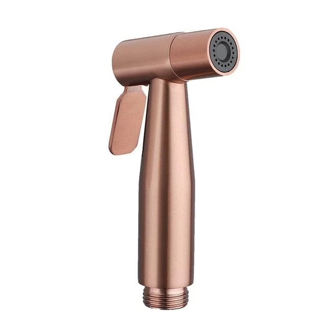 Rose Gold Douche Kit Hand Held Sprayer Stainless Steel Toilet Bidet -Bathlova