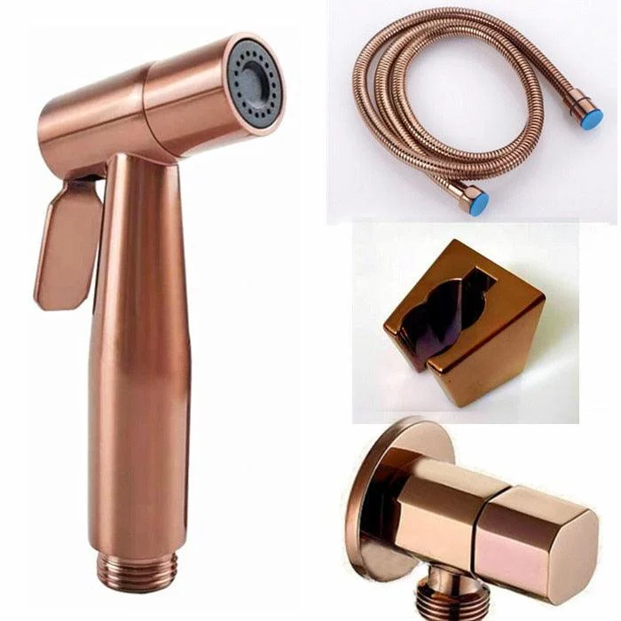 Rose Gold Hand Held Bidet Sprayer Stainless Steel Toilet Bidet -Bathlova