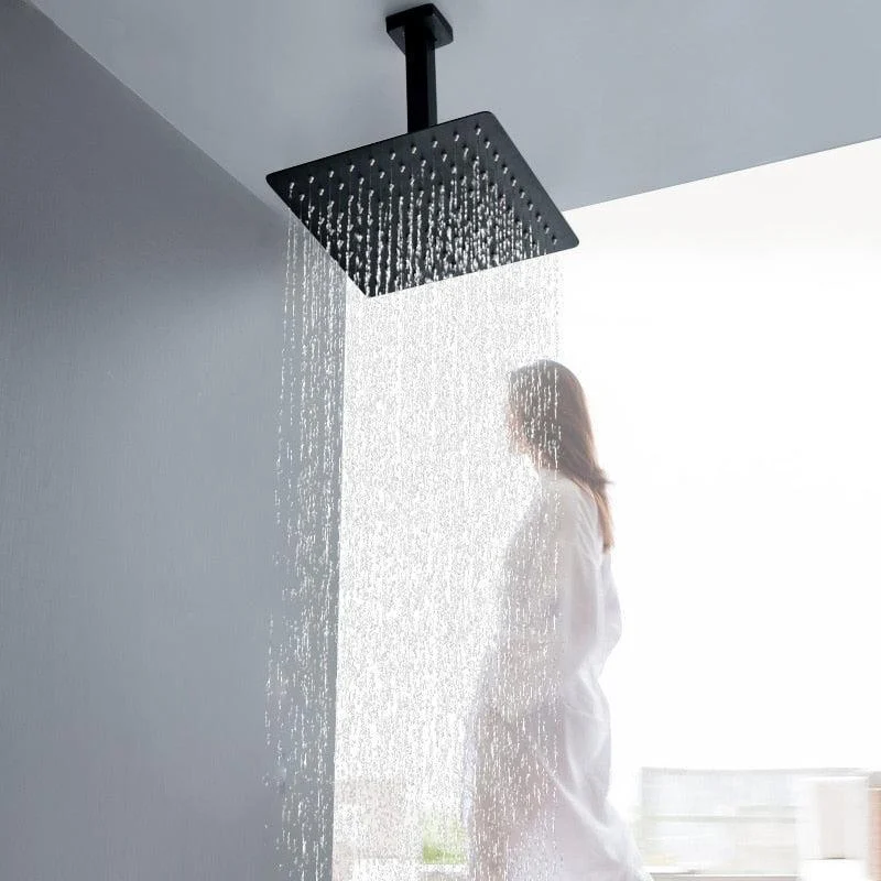 Round and Square Ultrathin Rain Shower Head Design Shower Accessory -Bathlova