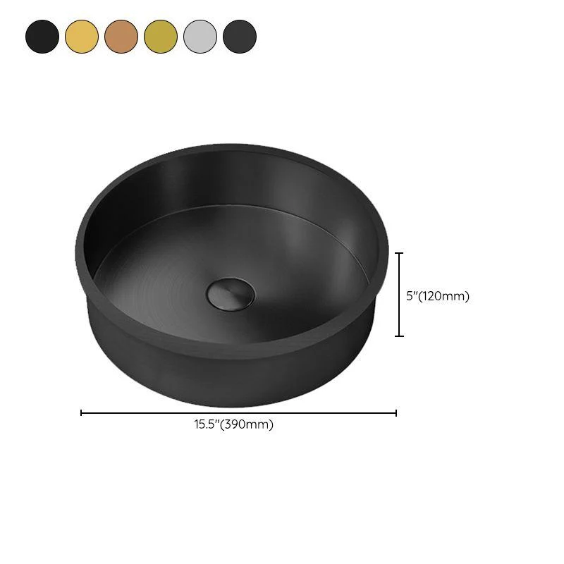 Round Bathroom Sink Modern Undermount Bathroom Sink with Tap -Bathlova