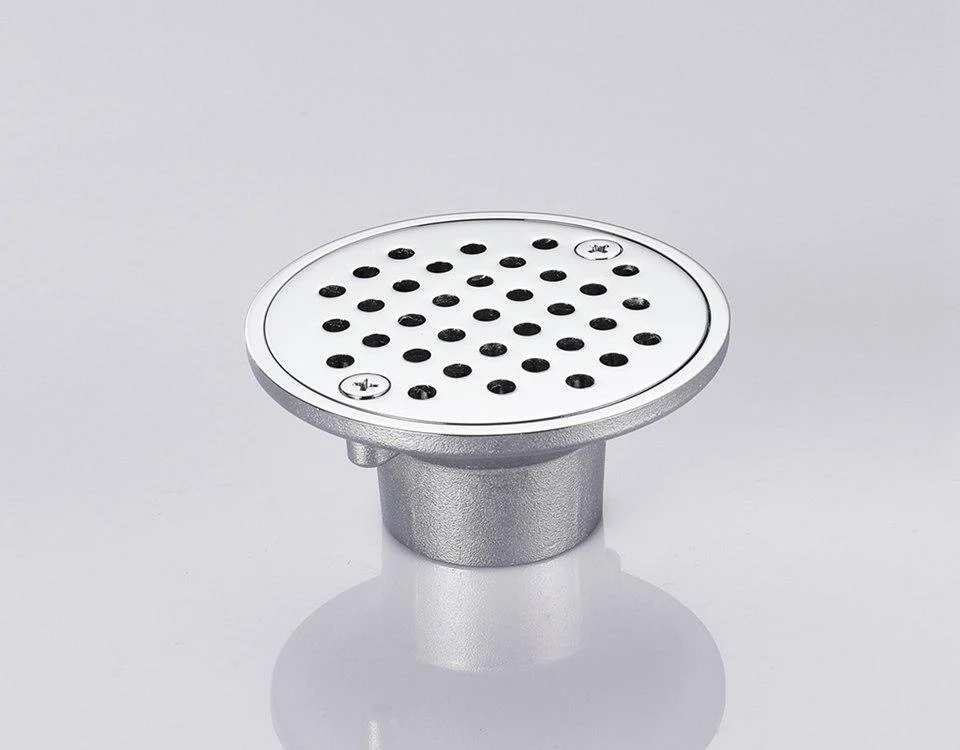 Round Drain Modern Copper Waste Floor Drain -Bathlova