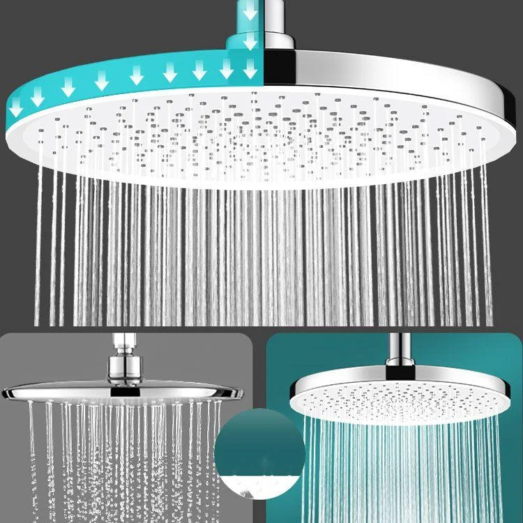 Round Dual Shower Head H2O Kinetic Technology Adjustable Shower Head -Bathlova