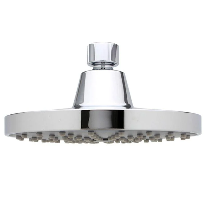 Round Fixed Shower Head Silver Single Spray Wall-Mount Shower Head -Bathlova