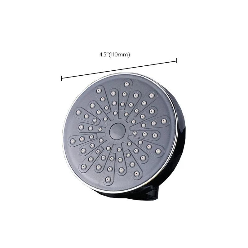 Round Fixed Shower Head Traditional Style Metal 5-inch Fixed Shower Head -Bathlova