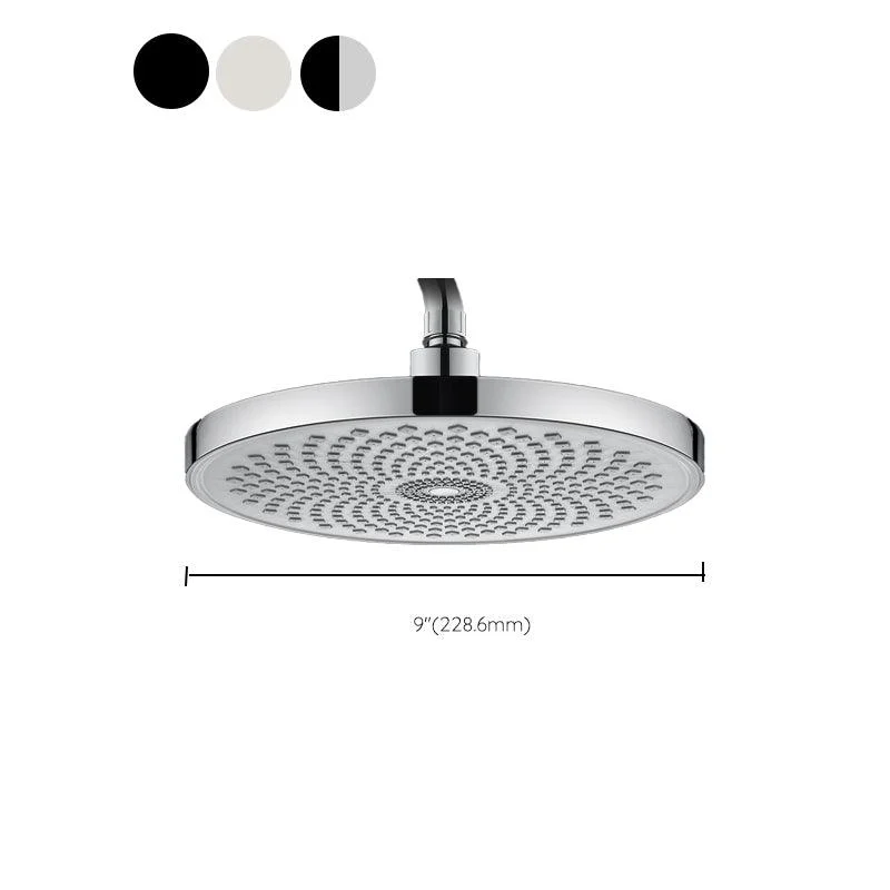 Round Fixed Shower Metal Modern Shower Head Combo Head for Bathroom -Bathlova