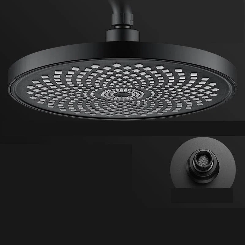 Round Fixed Shower Metal Modern Shower Head Combo Head for Bathroom -Bathlova