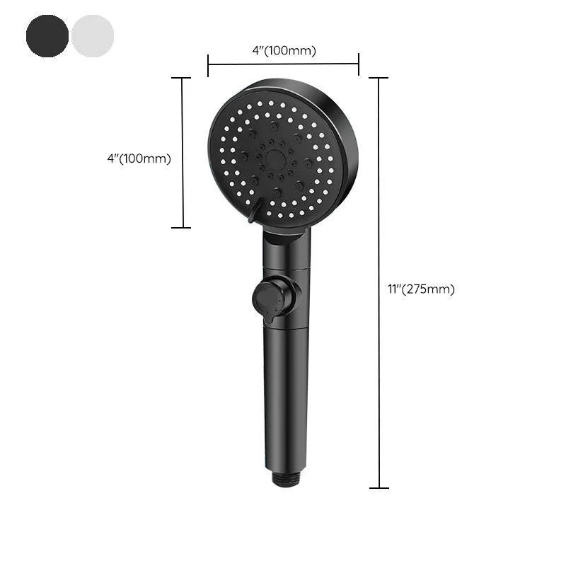 Round Handheld Shower Head Plastic Adjustable Spray Pattern Spray Head for Home -Bathlova