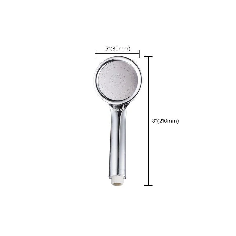 Round Handheld Shower Head Plastic Contemporary Style Shower Head -Bathlova