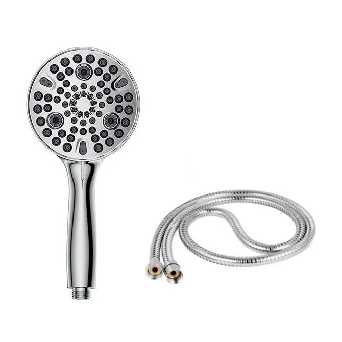 Round Handheld Shower Head Plastic Water Efficient Shower Head -Bathlova