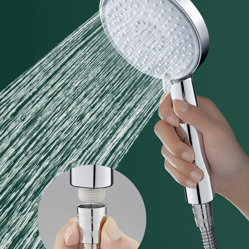 Round Handheld Shower Head Self-Cleaning Wall-Mount Shower Head -Bathlova