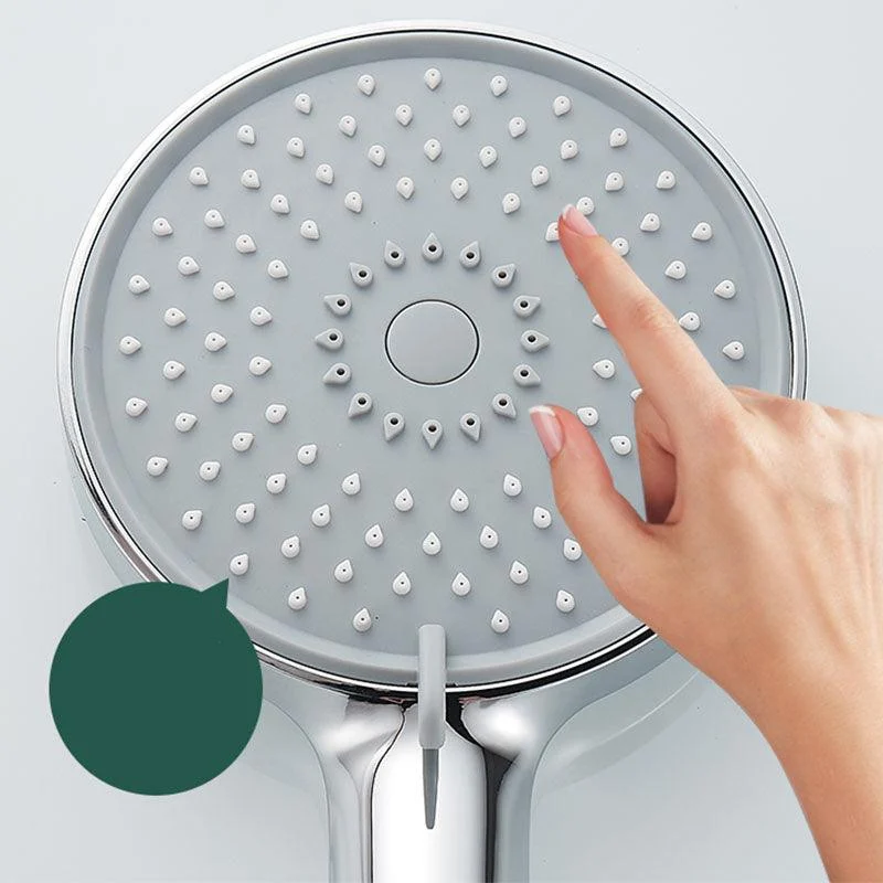 Round Handheld Shower Head Self-Cleaning Wall-Mount Shower Head -Bathlova