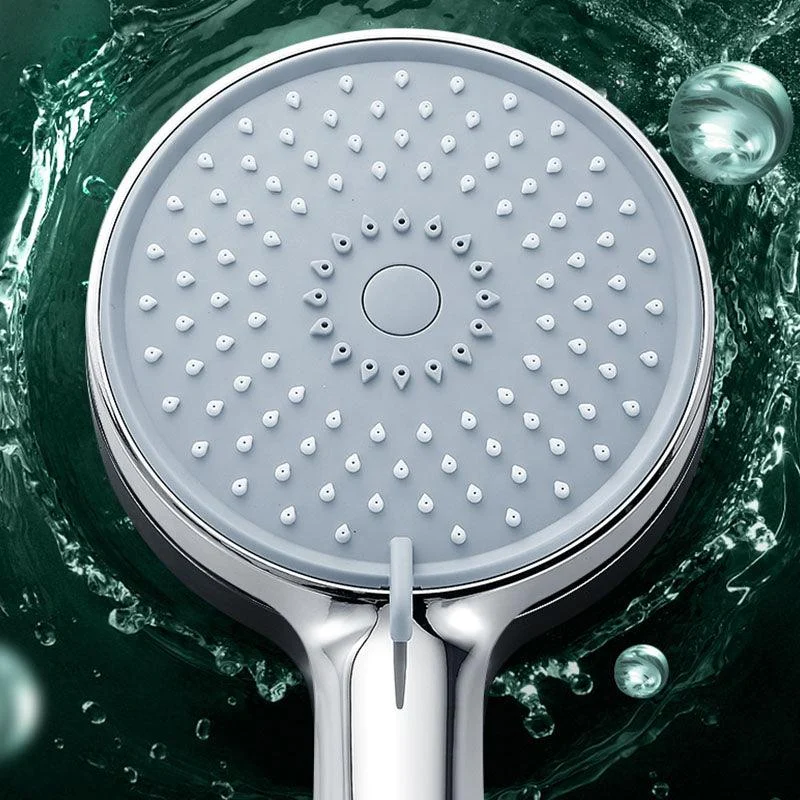 Round Handheld Shower Head Self-Cleaning Wall-Mount Shower Head -Bathlova