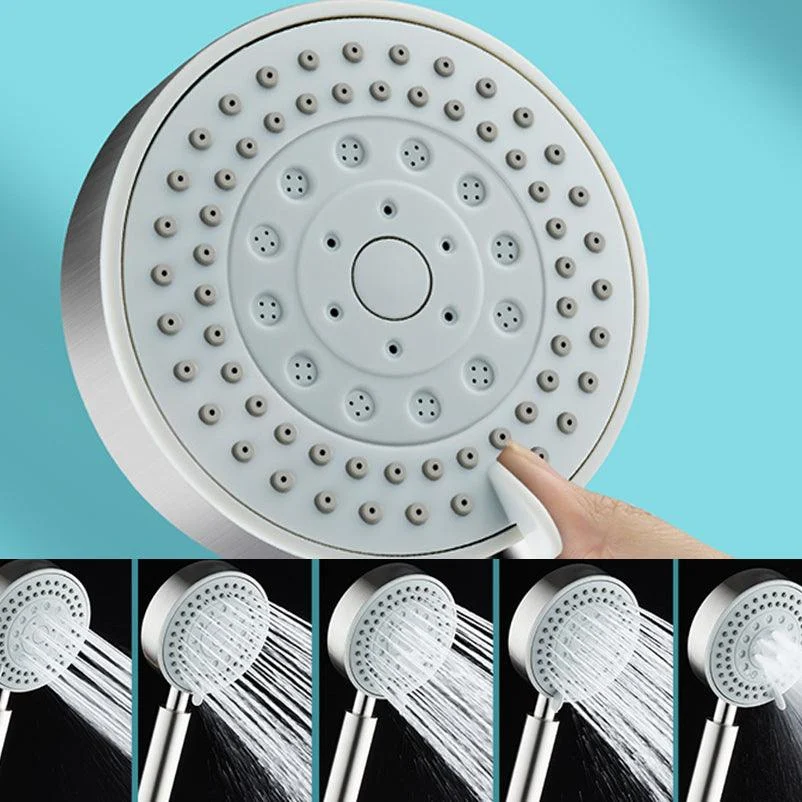 Round Self-Cleaning Hand Shower Adjustable Spray Pattern Stainless Steel Hand Shower -Bathlova