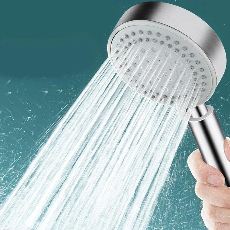 Round Self-Cleaning Hand Shower Adjustable Spray Pattern Stainless Steel Hand Shower -Bathlova