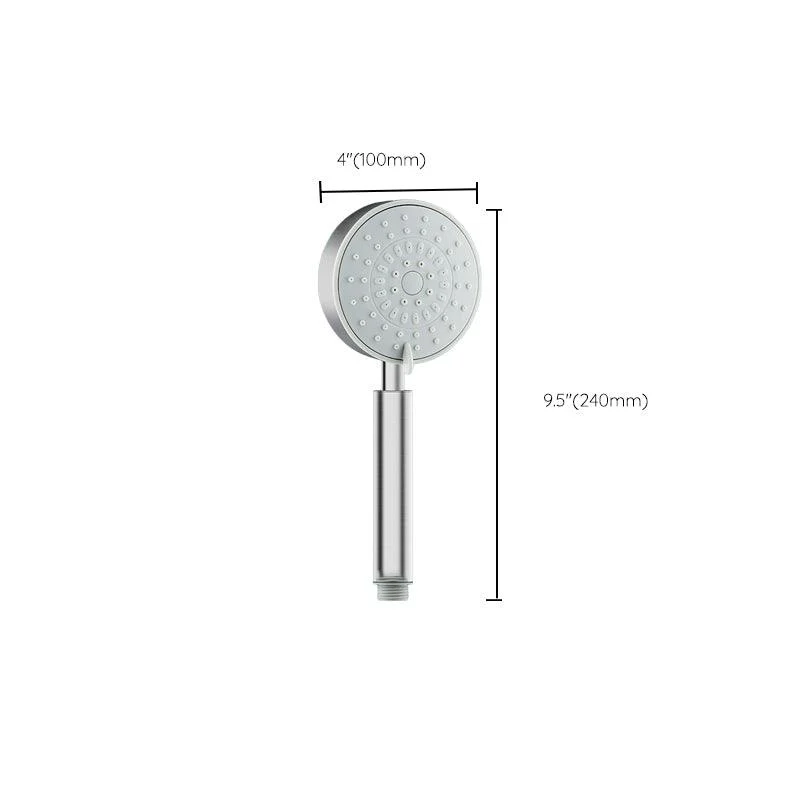 Round Self-Cleaning Hand Shower Adjustable Spray Pattern Stainless Steel Hand Shower -Bathlova