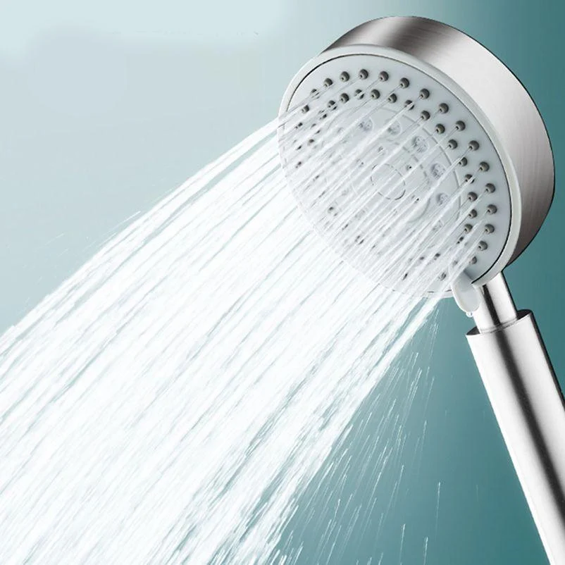 Round Self-Cleaning Hand Shower Adjustable Spray Pattern Stainless Steel Hand Shower -Bathlova