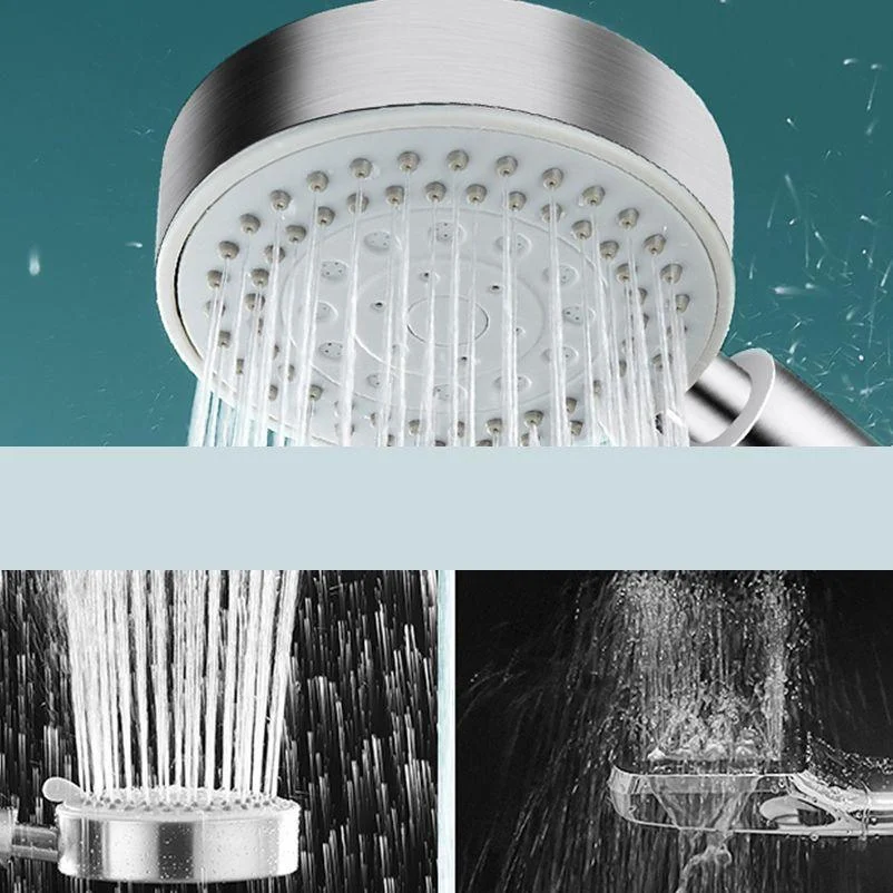 Round Self-Cleaning Hand Shower Adjustable Spray Pattern Stainless Steel Hand Shower -Bathlova