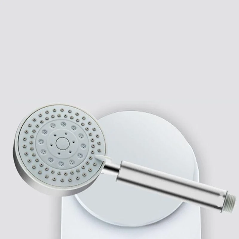 Round Self-Cleaning Hand Shower Adjustable Spray Pattern Stainless Steel Hand Shower -Bathlova