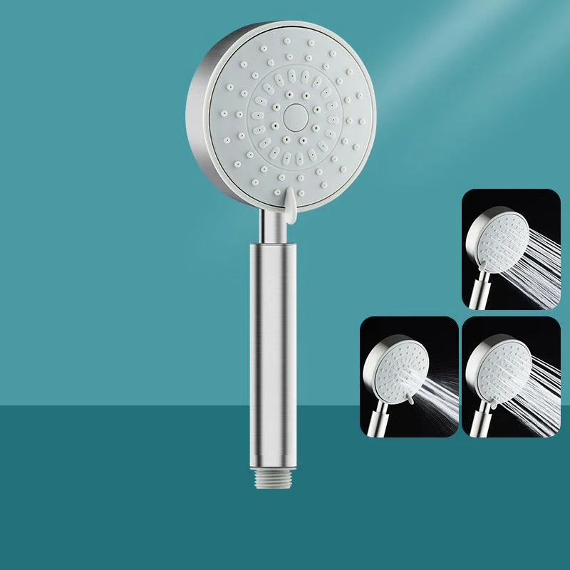 Round Self-Cleaning Hand Shower Adjustable Spray Pattern Stainless Steel Hand Shower -Bathlova