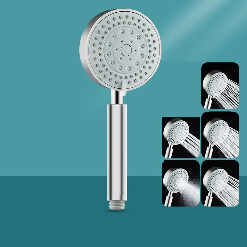 Round Self-Cleaning Hand Shower Adjustable Spray Pattern Stainless Steel Hand Shower -Bathlova