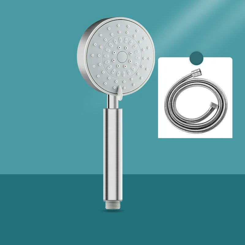 Round Self-Cleaning Hand Shower Adjustable Spray Pattern Stainless Steel Hand Shower -Bathlova