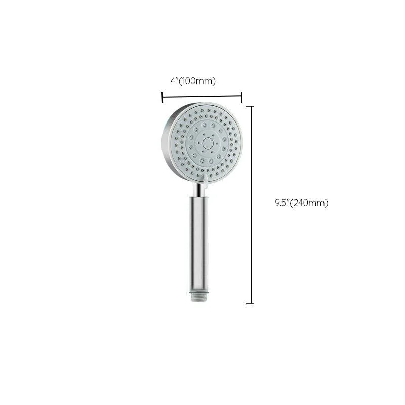 Round Self-Cleaning Hand Shower Adjustable Spray Pattern Stainless Steel Hand Shower -Bathlova