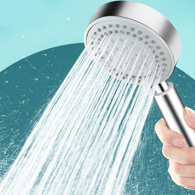 Round Self-Cleaning Hand Shower Adjustable Spray Pattern Stainless Steel Hand Shower -Bathlova