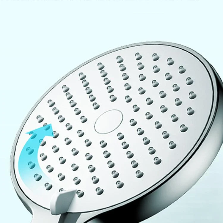 Round Self-Cleaning Hand Shower Adjustable Water Flow Wall-Mount Hand Shower -Bathlova