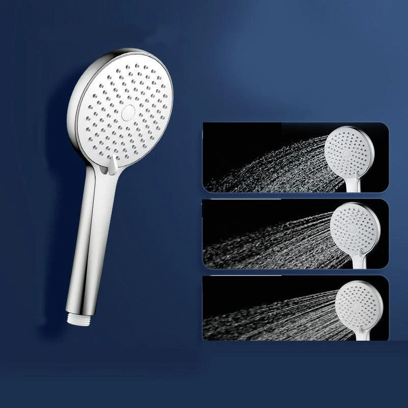 Round Self-Cleaning Hand Shower Adjustable Water Flow Wall-Mount Hand Shower -Bathlova