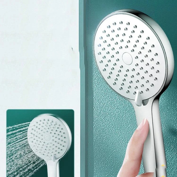 Round Self-Cleaning Hand Shower Adjustable Water Flow Wall-Mount Hand Shower -Bathlova