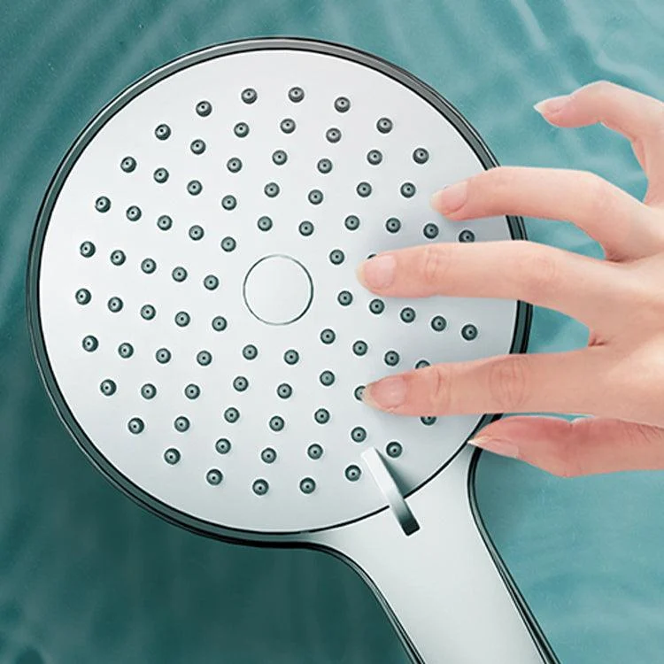 Round Self-Cleaning Hand Shower Adjustable Water Flow Wall-Mount Hand Shower -Bathlova