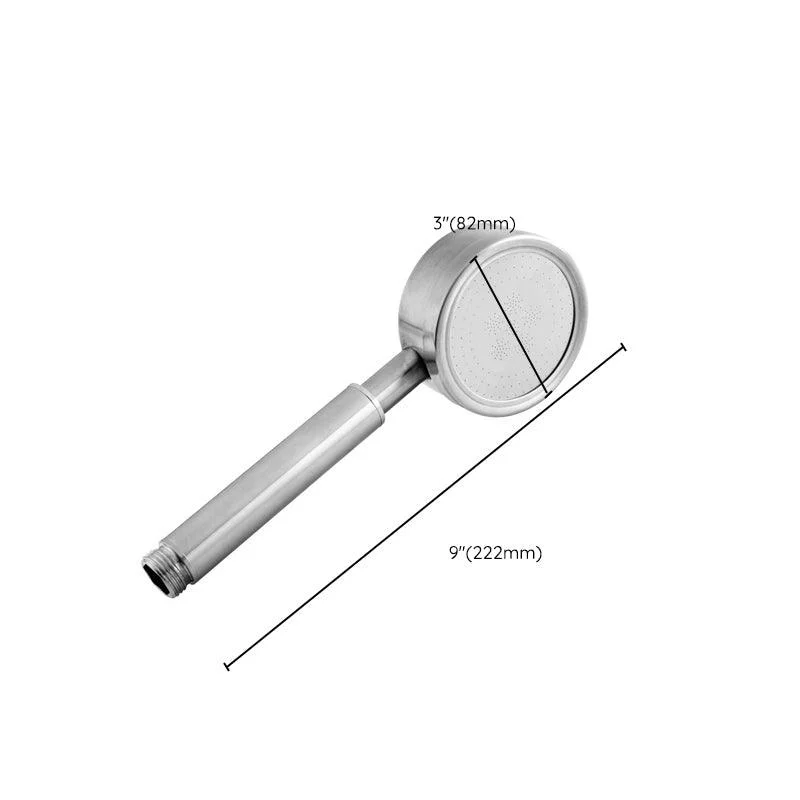 Round Shape Handheld Shower Head Traditional Metal Wall Mounted Hand Shower -Bathlova