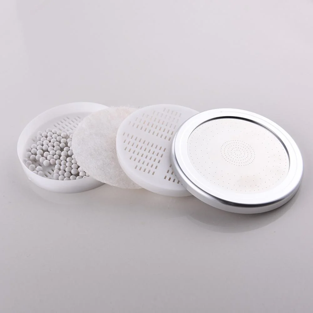 Round Shape Pressure Boost Shower Head with Detachable Shower Filter -Bathlova