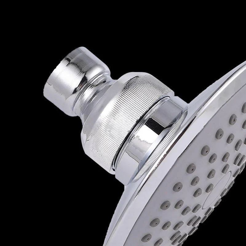 Round Shape Shower Head Modern Swivel Wall Mounted Fixed Shower Head -Bathlova