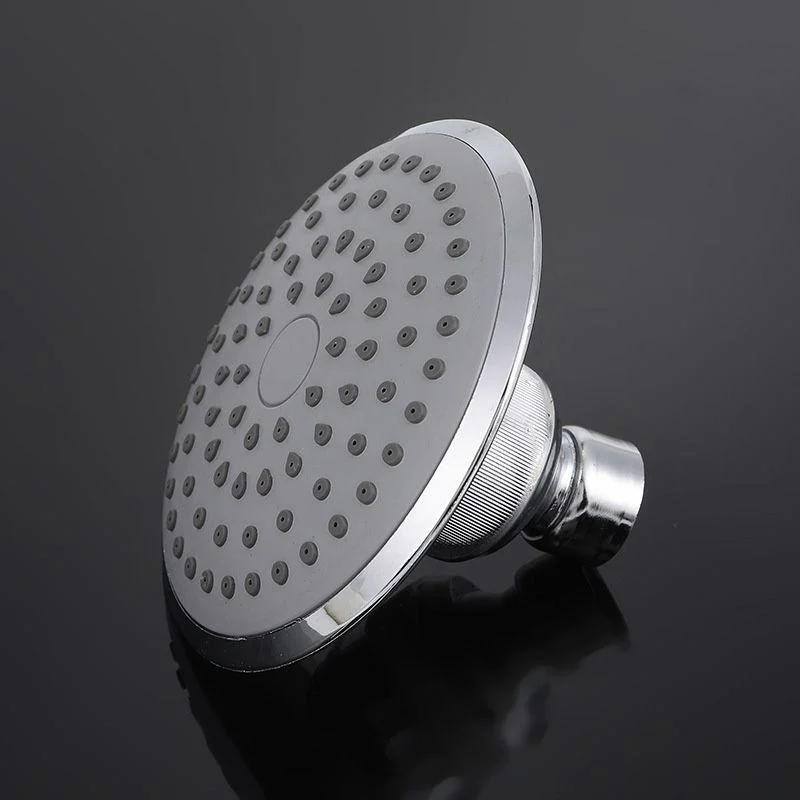 Round Shape Shower Head Modern Swivel Wall Mounted Fixed Shower Head -Bathlova