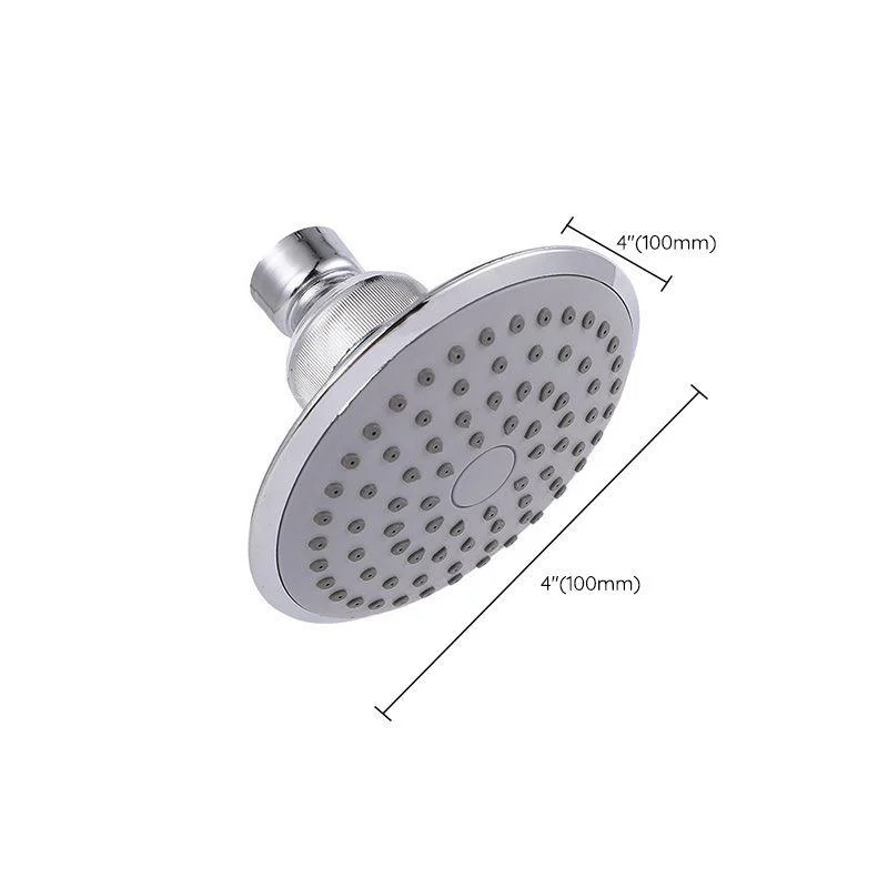 Round Shape Shower Head Modern Swivel Wall Mounted Fixed Shower Head -Bathlova