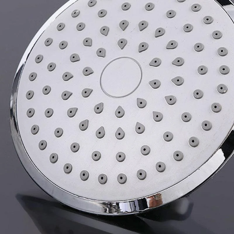 Round Shape Shower Head Modern Swivel Wall Mounted Fixed Shower Head -Bathlova