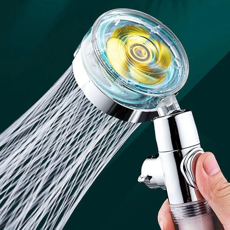 Round Shower Head Adjustable Water Flow Handheld Shower Head with Water Filtration -Bathlova