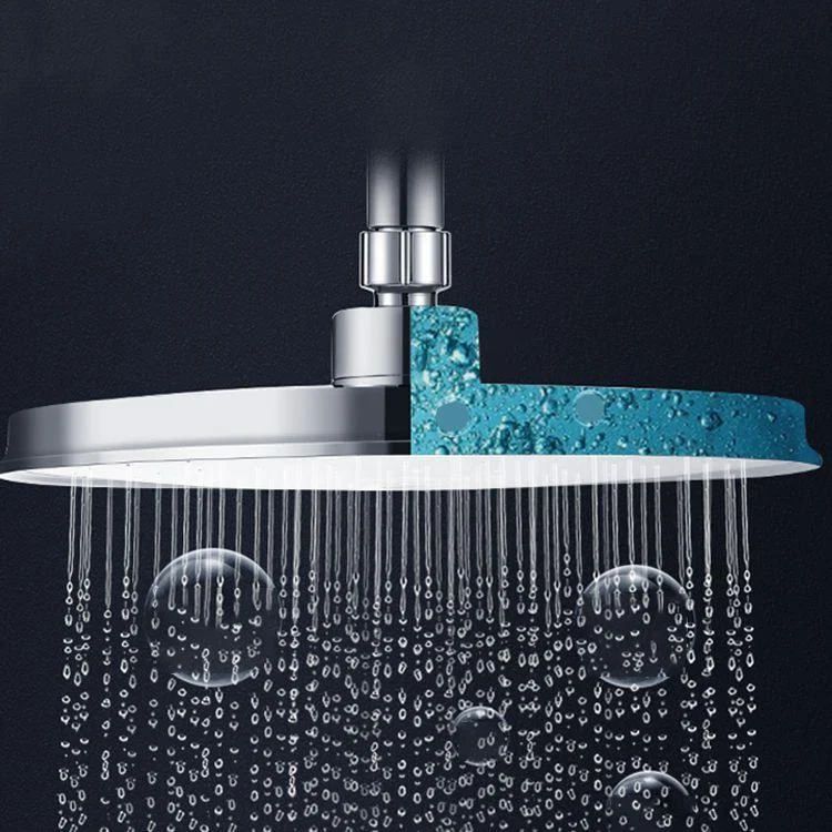 Round Shower Head Combo Modern Fixed Shower Head for Bathroom -Bathlova