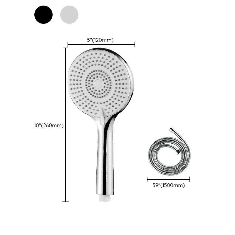 Round Shower Head Plastic Handheld Shower Head with Adjustable Spray Pattern -Bathlova