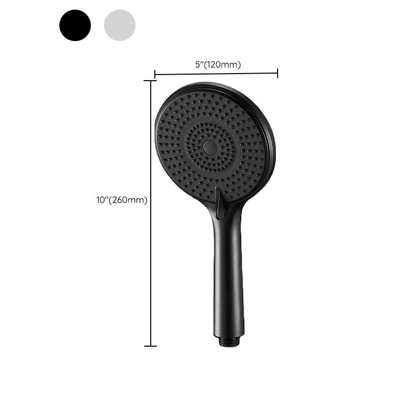 Round Shower Head Plastic Handheld Shower Head with Adjustable Spray Pattern -Bathlova