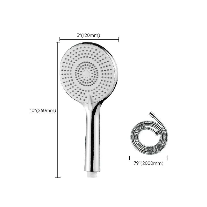 Round Shower Head Plastic Handheld Shower Head with Adjustable Spray Pattern -Bathlova