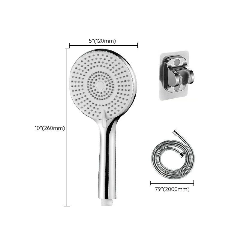 Round Shower Head Plastic Handheld Shower Head with Adjustable Spray Pattern -Bathlova